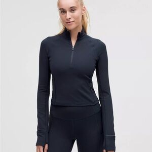 Lululemon It's Rulu Cropped Half Zip Top